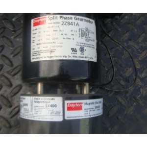 DAYTON SPLIT PHASE GEARMOTOR 2Z841A