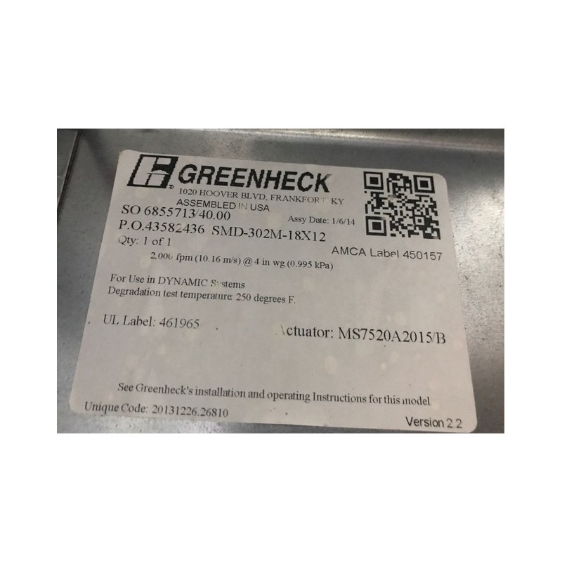 GREENHECK 450157 GREENHECK 450157