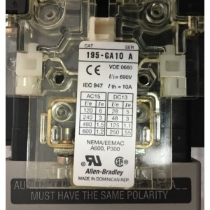 ALLEN BRADLEY 195-GA10 A