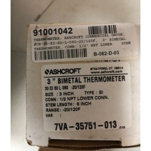 ASHCROFT 30-EI-60-L-060 -20/120F