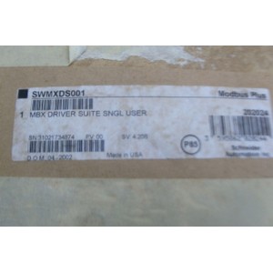 SCHNEIDER AUTOMATION MBX DRIVER SUITE SNGL USER SWMXDS001