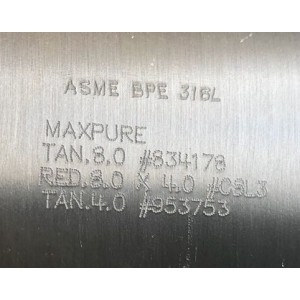 MAXPURE REDUCER 316 SS 8" X 4"