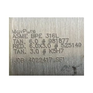 MAXPURE REDUCER 316 SS 6" X 3"