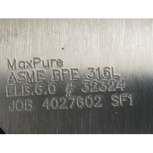 MAXPURE ELBOW 316 SS 6"