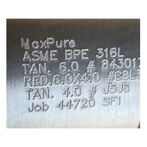 MAXPURE REDUCER 316 SS 6" X 4"