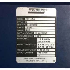 FOXBORO 875EC-A1F-A