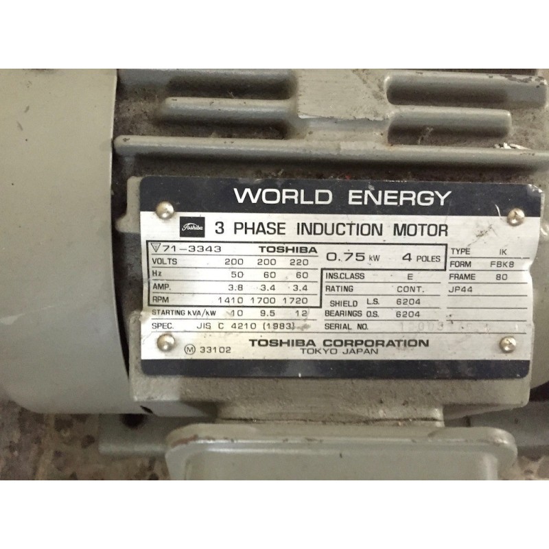 TOSHIBA WORLD ENERGY 71-3343 TOSHIBA WORLD ENERGY 71-3343