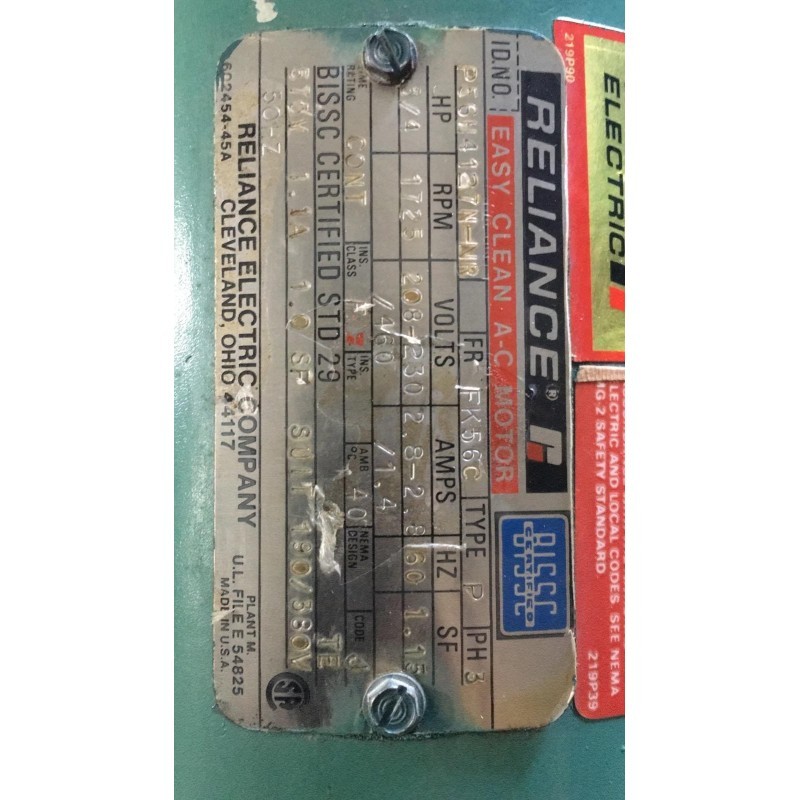 RELIANCE P56H4127M-NR RELIANCE P56H4127M-NR