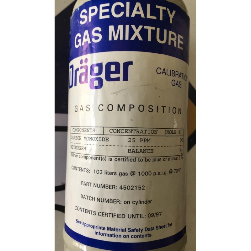 DRAGER CALIBRATION CHECK GAS DRAGER CALIBRATION CHECK GAS