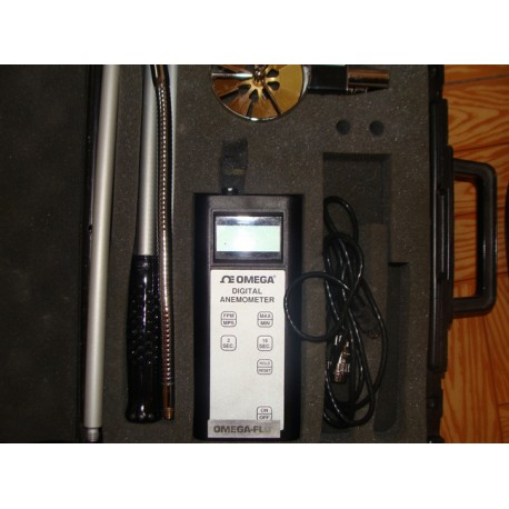 OMEGA DIGITAL HANDHELD ANEMOMETER OMEGA FLO MotionSurplus