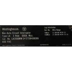 WESTINGHOUSE LA3600NWS