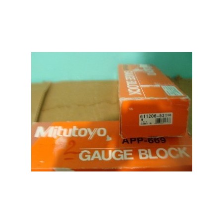 MITUTOYO GAUGE BLOCK 611206-531 5B