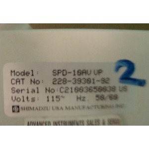 SHIMADZU SPD-10AV VP
