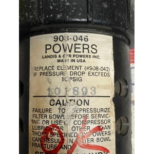 LANDIS AIR FILTER POWERS 908-046