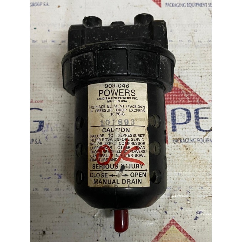 LANDIS AIR FILTER POWERS 908-046 LANDIS AIR FILTER POWERS 908-046