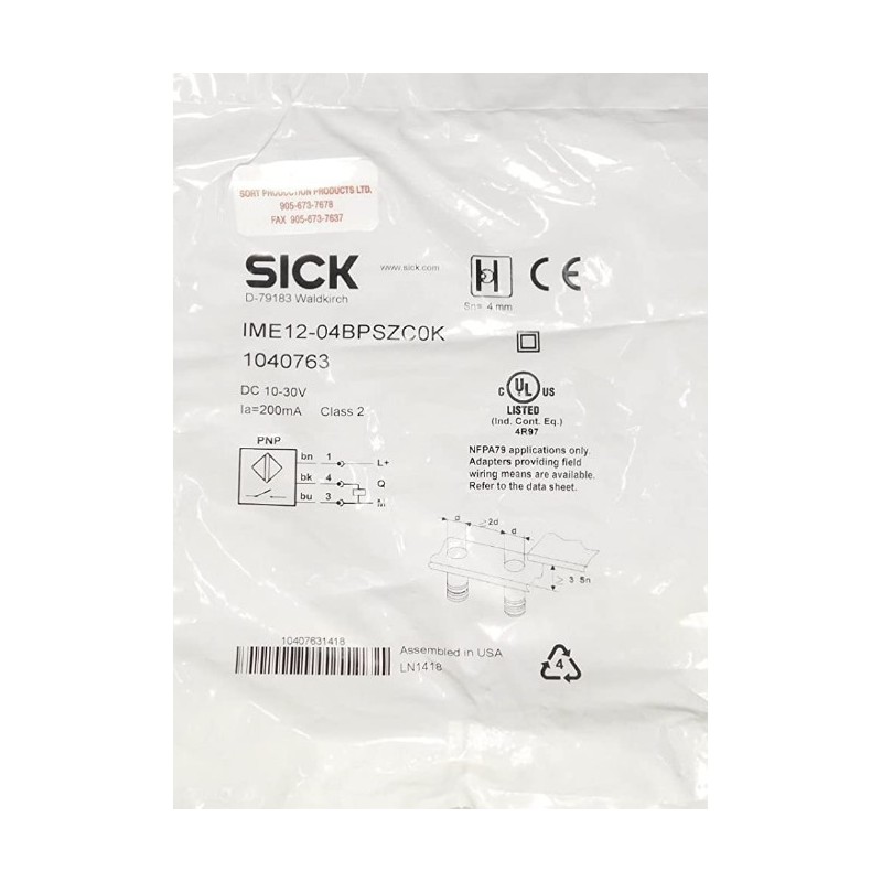 SICK IME12-04BPSZC0K SICK IME12-04BPSZC0K