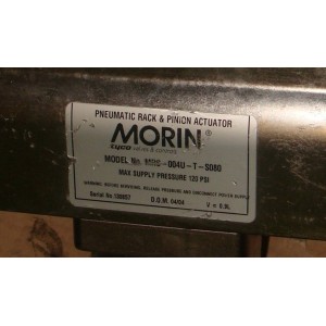 MORIN PNEUMATIC RACK & PINION ACTUATOR MRS-004U-T-S080