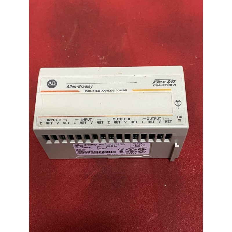 ALLEN BRADLEY FLEX I/O INPUT MODULE 1794-IF2X0F21 ALLEN BRADLEY FLEX I/O INPUT MODULE 1794-IF2X0F21