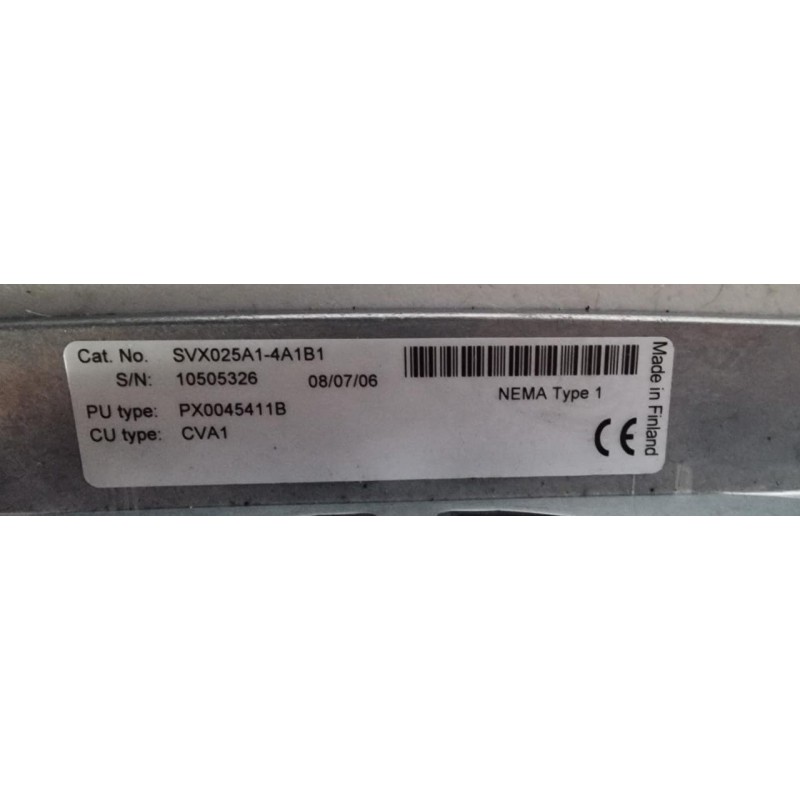 JOHNSON CONTROLS VSD SERIES SVX9000 30HP 500V JOHNSON CONTROLS VSD SERIES SVX9000 30HP 500V