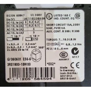 SIEMENS 3RS1800-1BW00