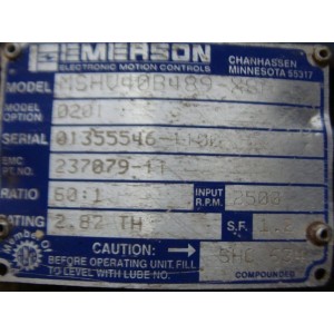 EMERSON MSHV40B489-X8A