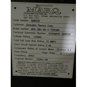 MARQ Q08028 HPA-SBD-60-T-T(RH)AB