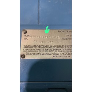 MICRO MOTION 3700A1A03DUEZZZ