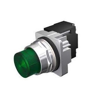 SIEMENS 52PL4L3 ILLUMINATED GREEN LED HEAVY DUTY OIL TIGHT PILOT LIGHT