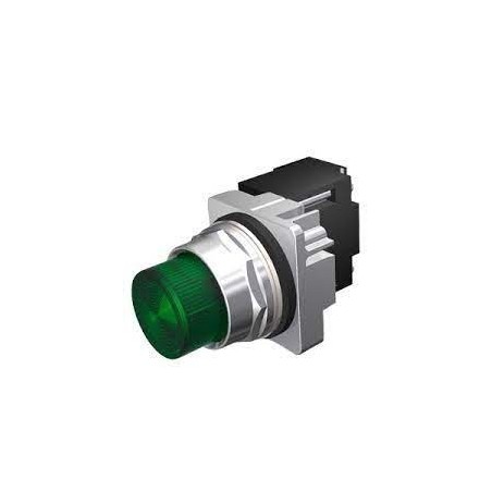 SIEMENS 52PL4L3 ILLUMINATED GREEN LED HEAVY DUTY OIL TIGHT PILOT LIGHT