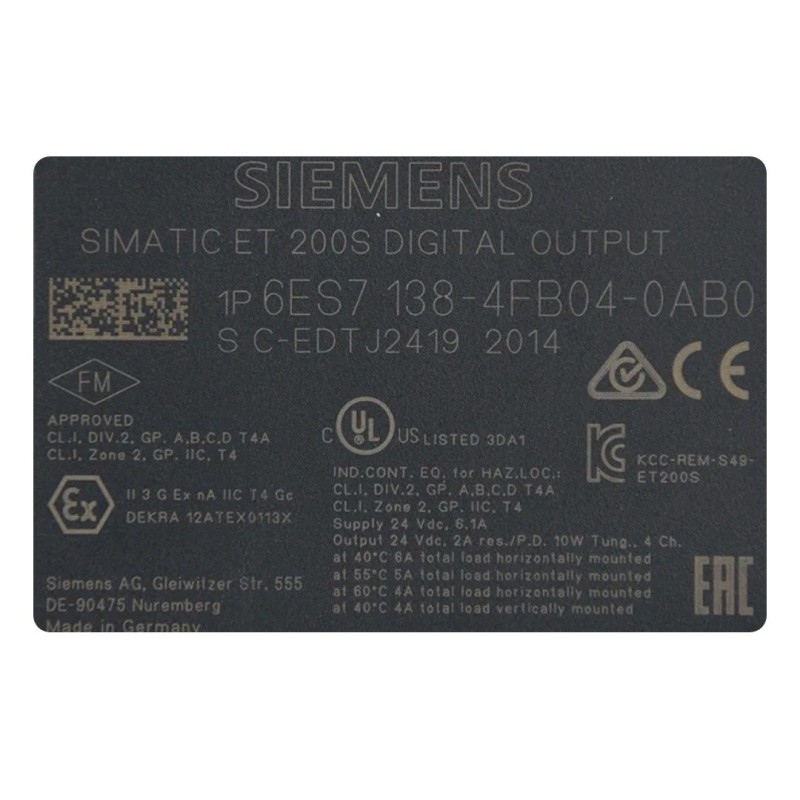 SIEMENS 6ES7138-4FB04-0AB0 DIGITAL4 F-DO 6ES7 138-4FB04-0AB0 SIEMENS 6ES7138-4FB04-0AB0 DIGITAL4 F-DO 6ES7 138-4FB04-0AB0