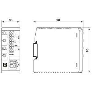 CBMC E4 24DC/1-10A SR - Circuit breakers for protection of electronic devices