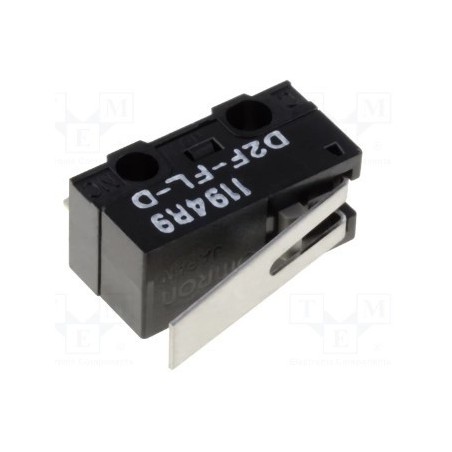 OMRON SWITCH SPDT CHASSIS MOUNT D2F-FL-D