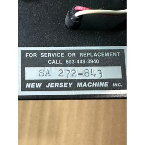 NEW JERSEY MACHINE SA 272-843