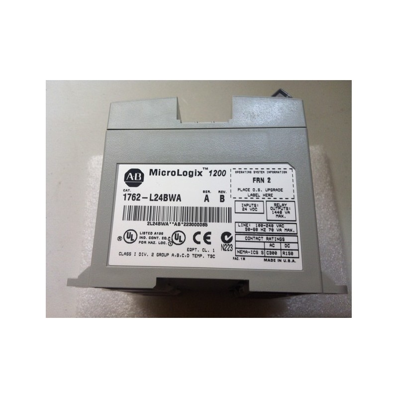ALLEN BRADLEY MICROLOGIX 1200 1762-L24BWA ALLEN BRADLEY MICROLOGIX 1200 1762-L24BWA