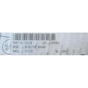 INDUSTRIAL DYNAMICS 12120 REJECTOR BOARD