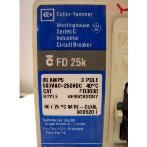 CUTLER HAMMER BREAKER FD3030 / 6639C82G87