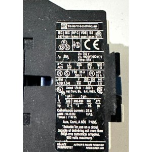 TELEMECANIQUE LC1-D1210M7 CONTACTOR 7.5ph