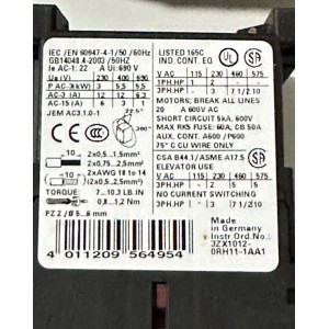 SIMENS CONTACTOR - 3RT1017-1AJ61