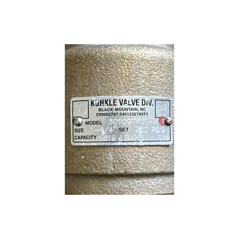 Kunkle 6010GFM01-AM Safety Relief Valve | Steam Application Overpressure Protection Kunkle 6010GFM01-AM Safety Relief Valve | Steam Application Overpressure Protection