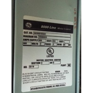 GE 800 LINE MOTOR CONTROL AN-19