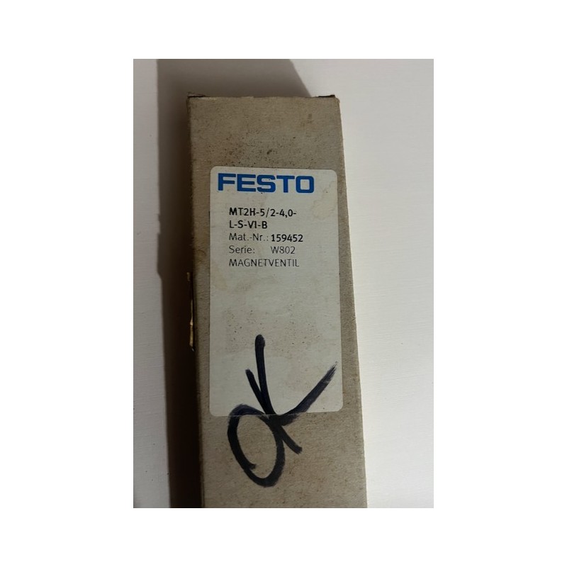 Festo MT2H-5/2-4,0-L-S-VI-B 5/2-Way Monostable Solenoid Valve – Specifications and Pricing Festo MT2H-5/2-4,0-L-S-VI-B 5/2-Way Monostable Solenoid Valve – Specifications and Pricing
