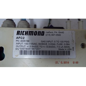 RICHMOND AFC2, AIR FLOW CONTROLLER