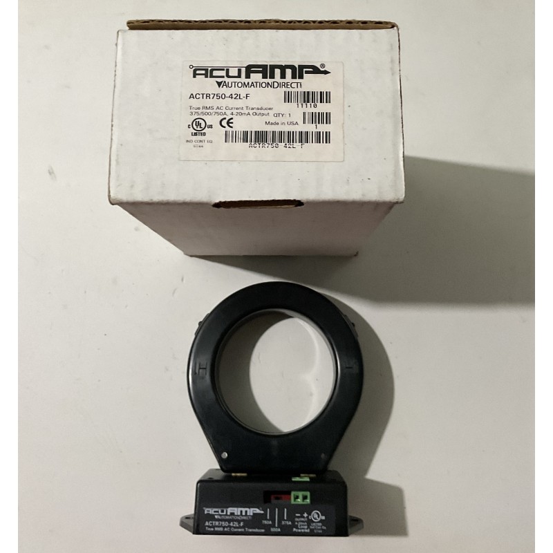 AutomationDirect ACTR750-42L-F AC Current Transducer – True RMS, 4-20 mA Output AutomationDirect ACTR750-42L-F AC Current Transducer – True RMS, 4-20 mA Output