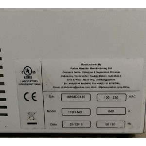 Parker 110H-MD Hydrogen Generator for GC and GC/MS Applications