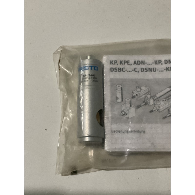 FESTO KP-12-600 Pneumatic Clamping Cartridge – 12 mm Piston Rod FESTO KP-12-600 Pneumatic Clamping Cartridge – 12 mm Piston Rod