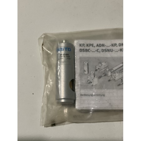 FESTO KP-12-600 Pneumatic Clamping Cartridge – 12 mm Piston Rod