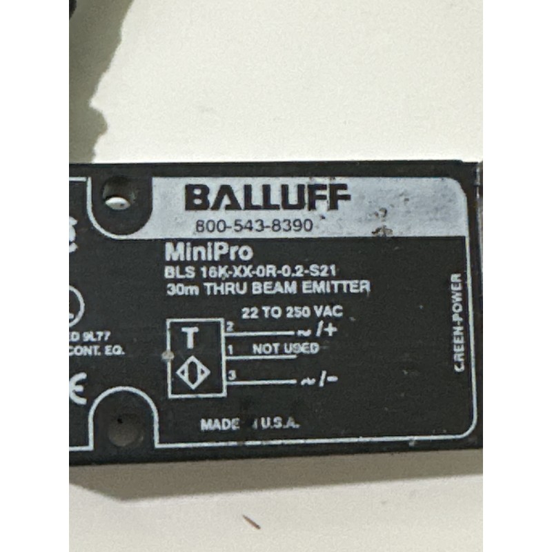 BALLUFF BLS16K-XX-0R-0.2-S21 Through-Beam Photoelectric Sensor Transmitter BALLUFF BLS16K-XX-0R-0.2-S21 Through-Beam Photoelectric Sensor Transmitter