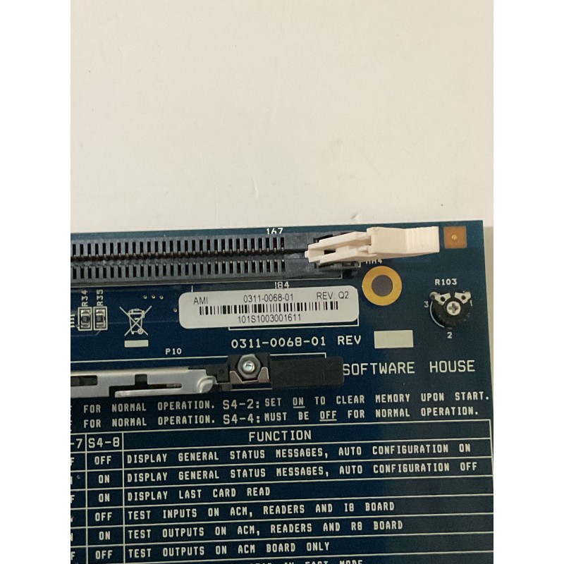 Software House 0311-0068-01 iStar Pro Digital Board Controller Assembly Software House 0311-0068-01 iStar Pro Digital Board Controller Assembly