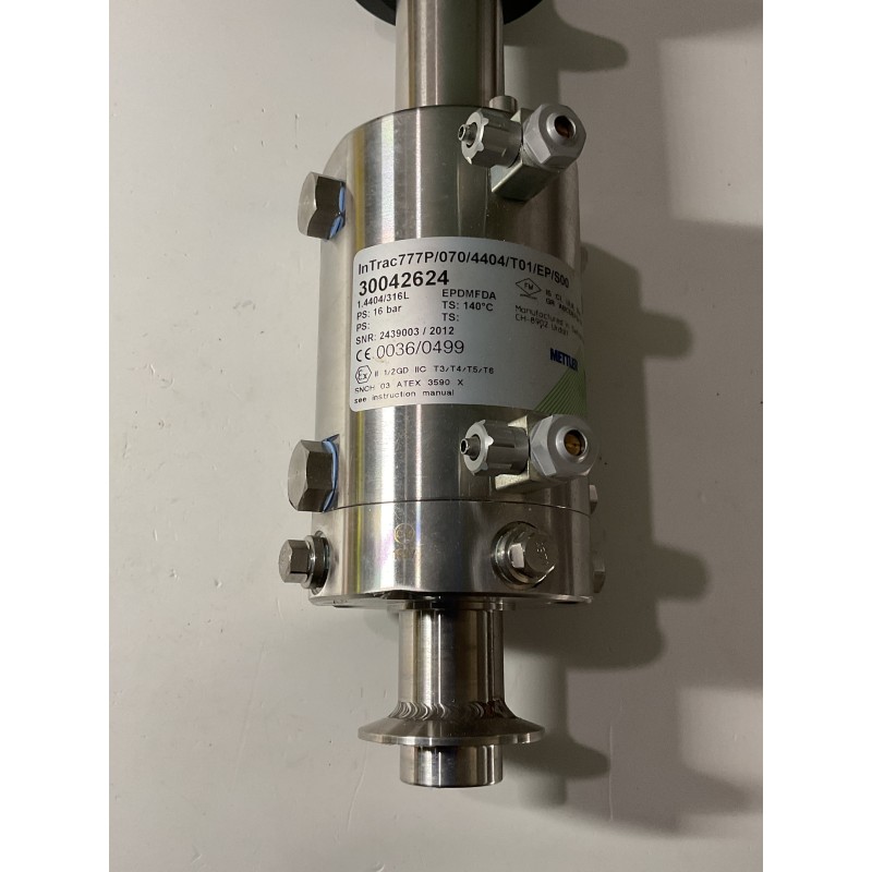 METTLER TOLEDO InTrac 777e Retractable Sensor Housing – Model 30042624 METTLER TOLEDO InTrac 777e Retractable Sensor Housing – Model 30042624