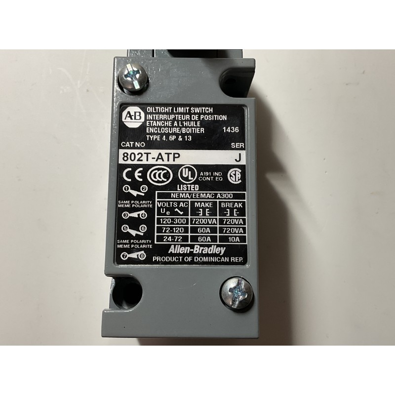 Allen-Bradley 802T-ATP NEMA Limit Switch – Heavy-Duty Industrial Control Allen-Bradley 802T-ATP NEMA Limit Switch – Heavy-Duty Industrial Control